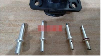 电动车充电插头五金配件来图定制